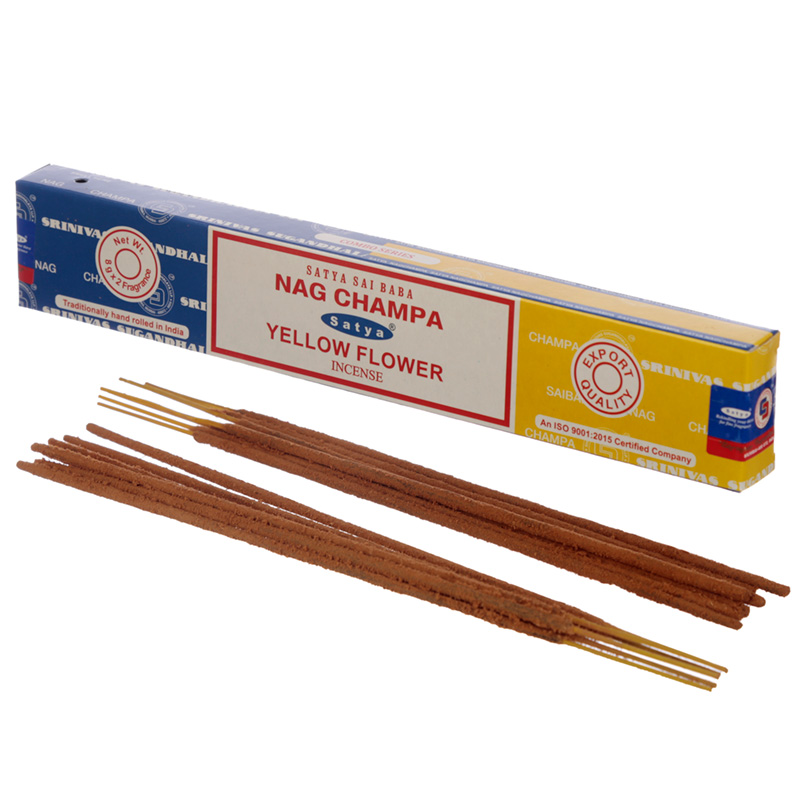 Satya Incense Sticks - Nag Champa & Yellow Flower