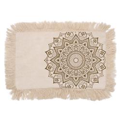 Lotus Mandala  Cushion - 30cmx50cm - Bronze