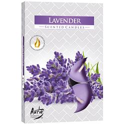 Set of 6 Scented Tealights - Lavender