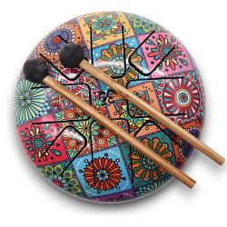 Medium Hapi Drum Multi Coloured - 17x13cm