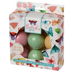 Handmade Bath Bomb Set of 9 - Floral Garden Butterfly House Pick of the Bunch
