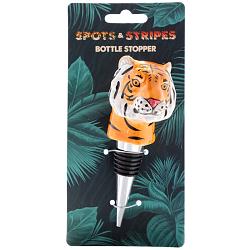 Novelty Ceramic Bottle Stopper - Big Cat Spots & Stripes