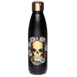 Reusable Stainless Steel Insulated Drinks Bottle 500ml - Skulls & Roses