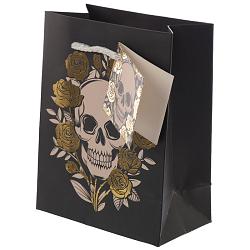 Skulls & Roses Metallic Small Gift Bag