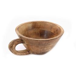 Wooden Bowl with Handle