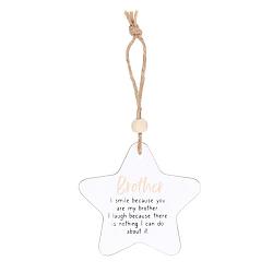 Brother Hanging Star Sentiment Sign