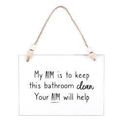 Your Aim Hanging Sign