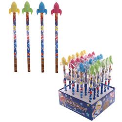 Novelty Kids Rocket Design Pencil and Eraser